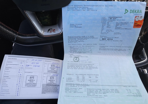 Seat Leon cena 59600 przebieg: 154650, rok produkcji 2016 z Kłecko małe 781